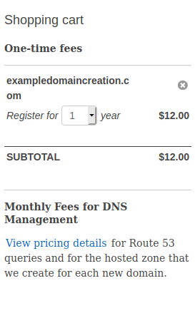 Route 53 Shopping Cart preview